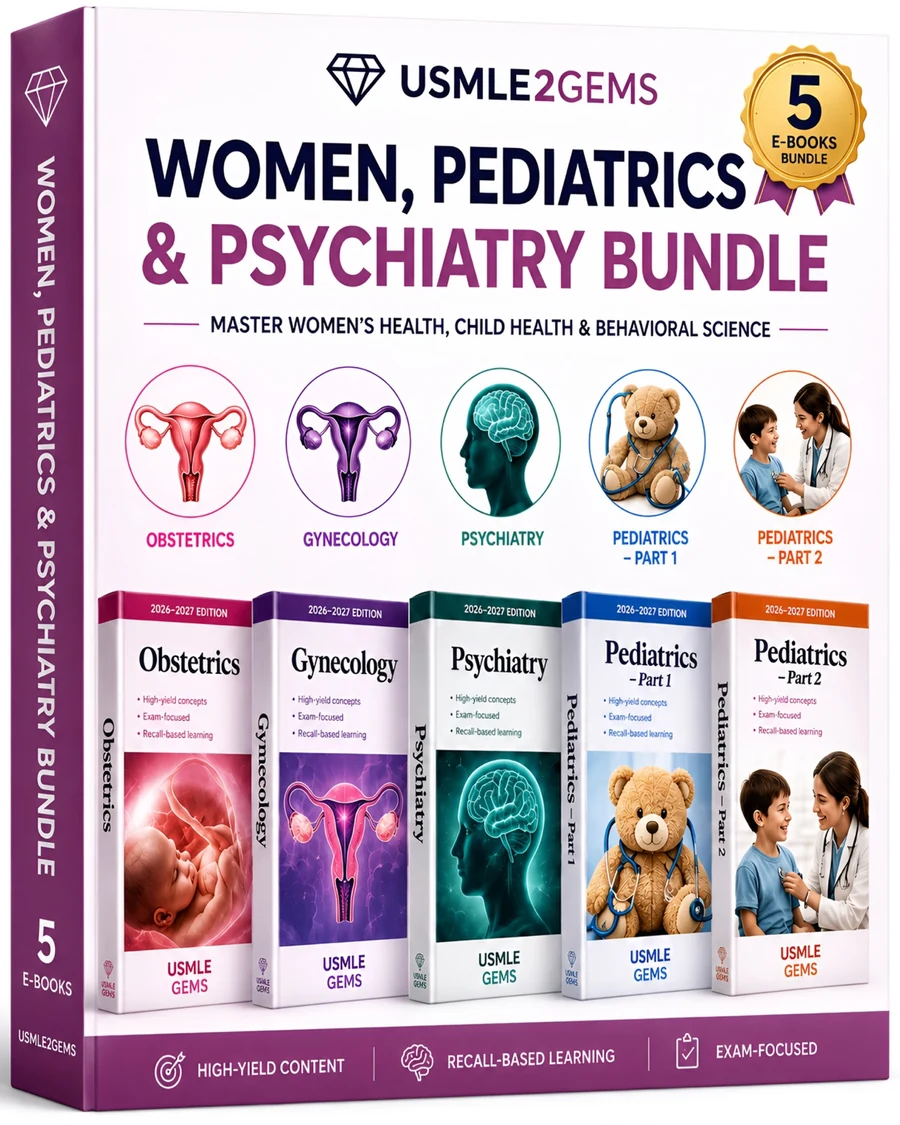 Women, Pediatrics & Psychiatry Bundle — 5 e-books